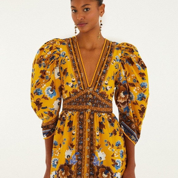 Farm Rio: Yellow Flowering Garden Tree Mini
Dress - Picture 6 of 13